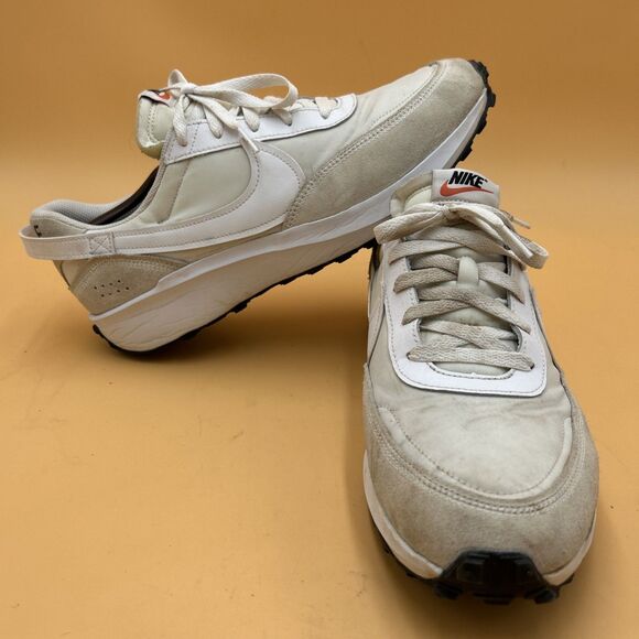 Nike Waffle Debut 1972 Men’s Size 10.5 Athletic White/Black Sneakers DH9522-101 - Picture 1 of 8